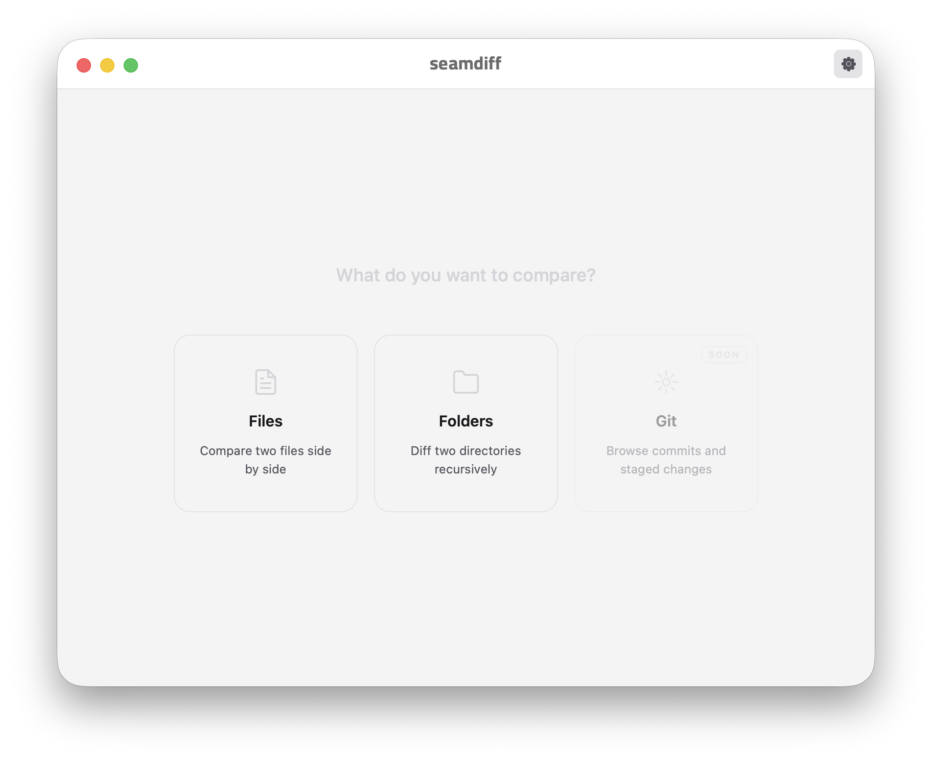 SeamDiff light theme